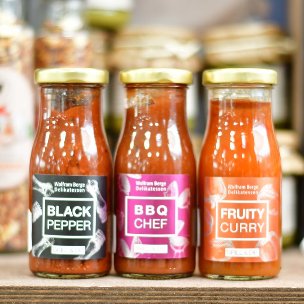 3 verschiedene Grillsoßen